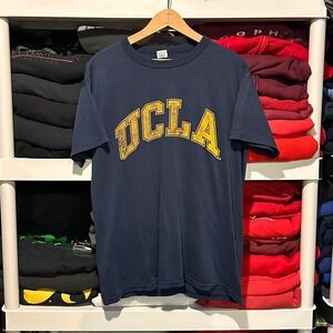 Vintage 90s University of Los Angeles California Russell Blue Mens Medium Shirt